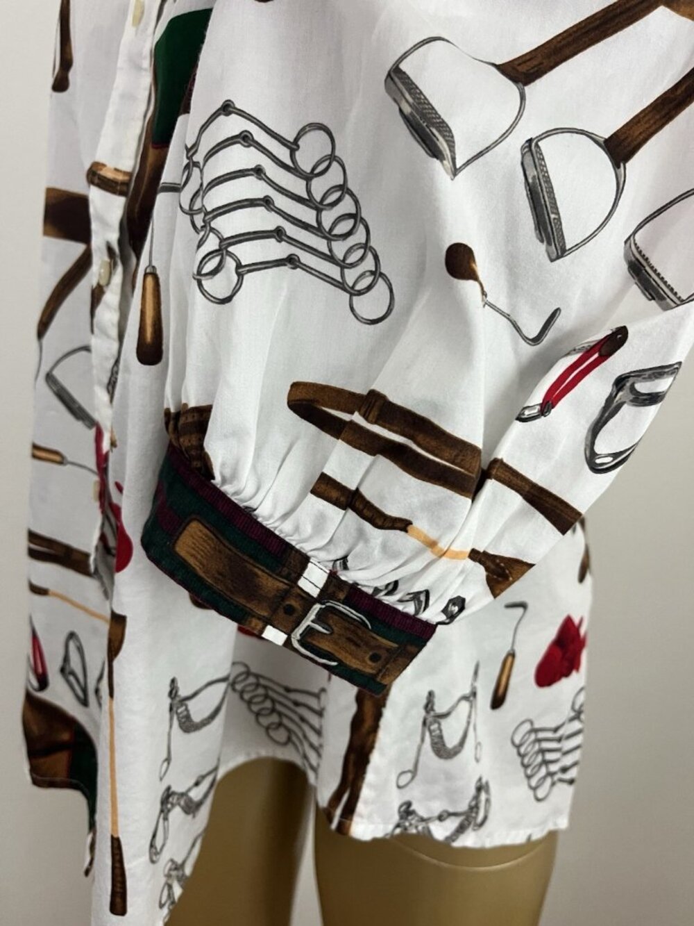 Lauren Ralph Lauren Women's XL Equestrian Horse Shirt Top - Picture 6 of 9